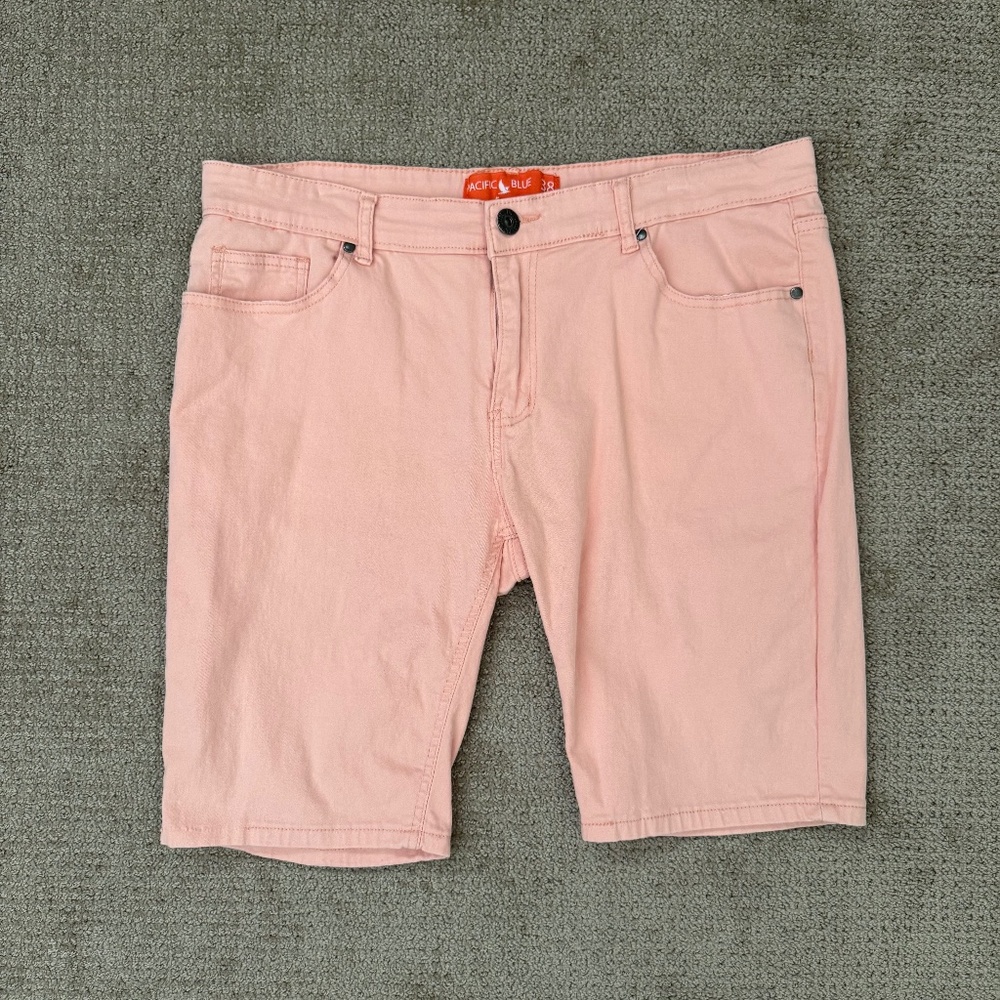 2X Pacific Blue Strech Denim Shorts. Sz 38